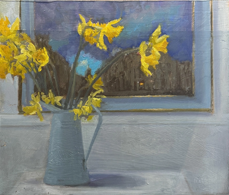Julie Dunster kindly donates ‘Spring’s Trumpets’ for TAS Summer Exhibition